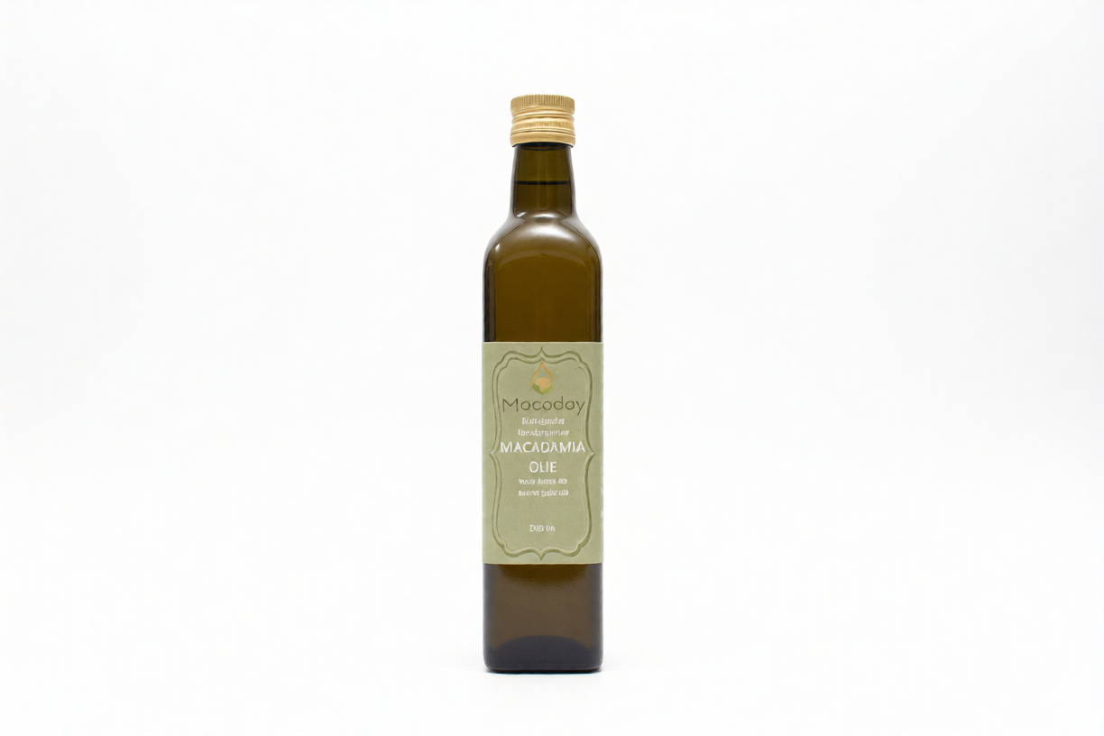 Biologische koudgeperste macadamia-olie — 500 ml